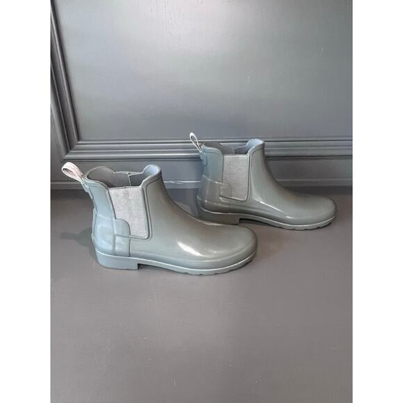 Hunter Women’s Chelsea Rain Barn Boots Moss Green Ankle Boots Size 7 Outdoors - Picture 5 of 7
